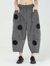 Women Retro Polka Dot Loose Casual Pants